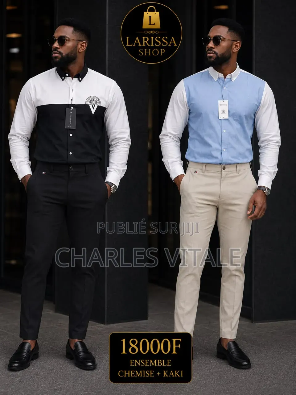 Ensemble Chemise+kaki