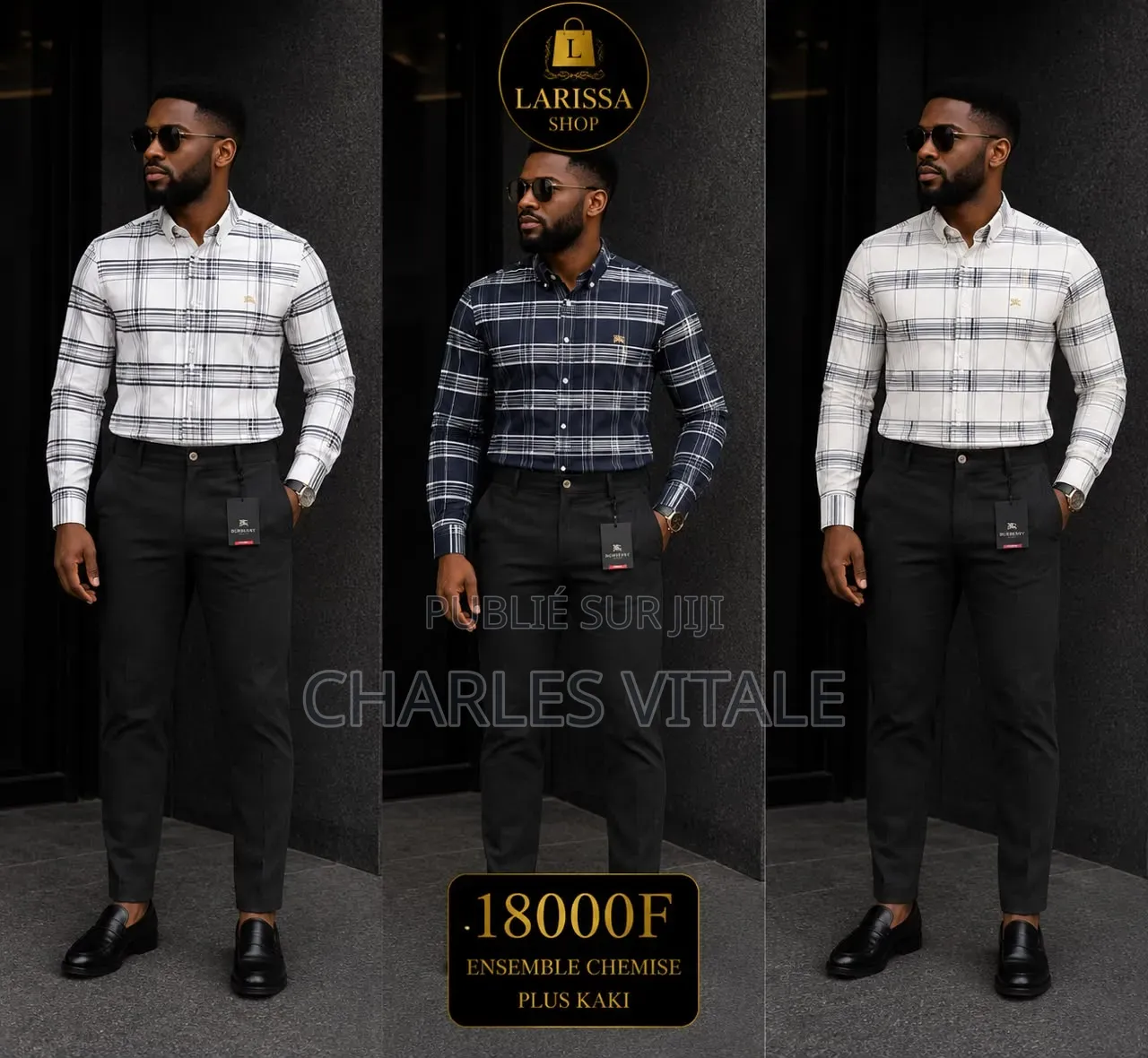 Ensemble Chemise+kaki