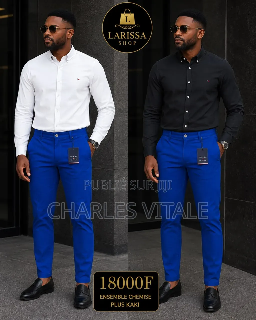 Ensemble Chemise+kaki