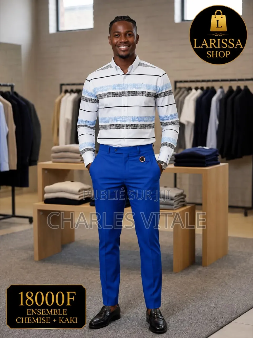 Ensemble Chemise+kaki