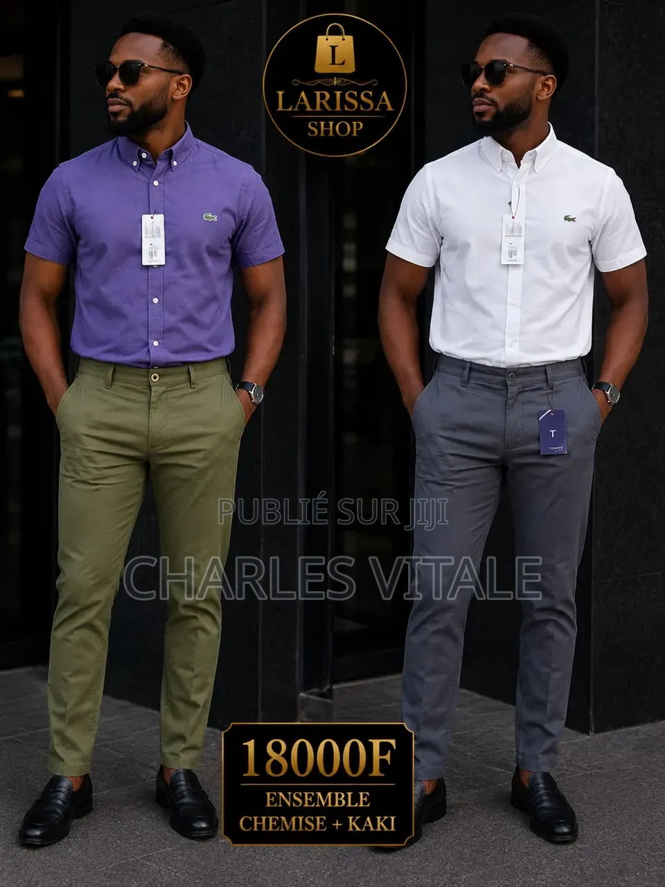 Ensemble Chemise+kaki