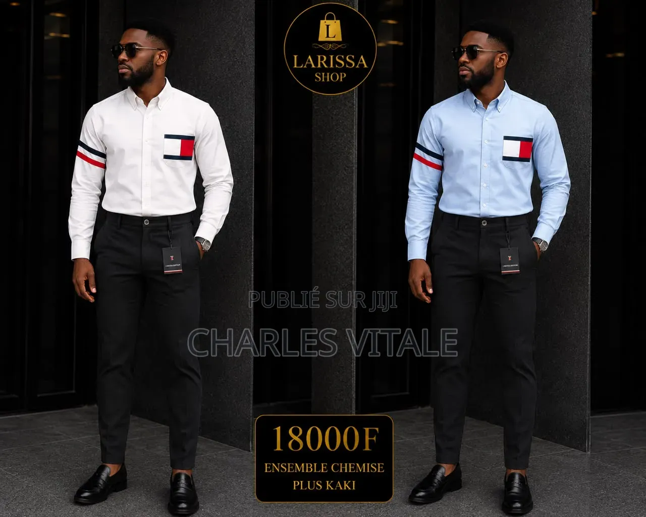 Ensemble Chemise+kaki