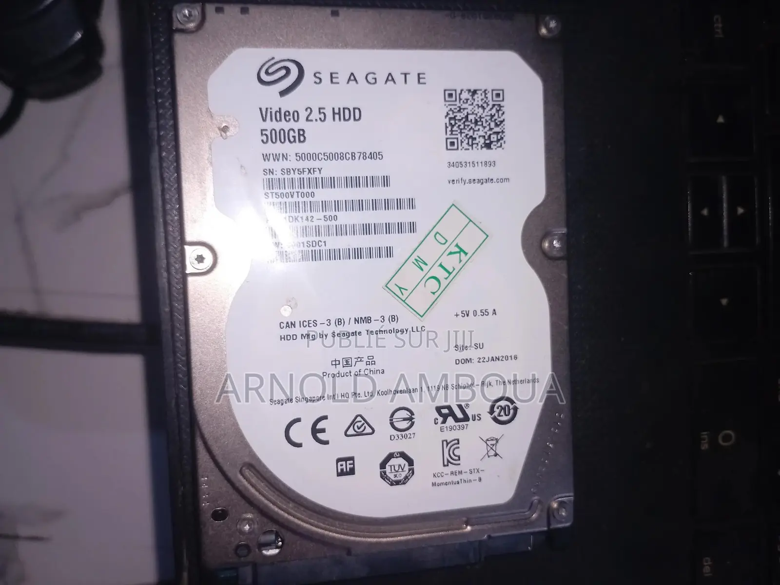 Disque Dur a Vendre 500GB