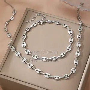Ensemble Chaînette+Bracelet Graines Café 