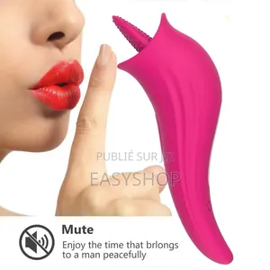 Stimulateur Langue Vibrante 8 Modes - Silicone Rechargeable