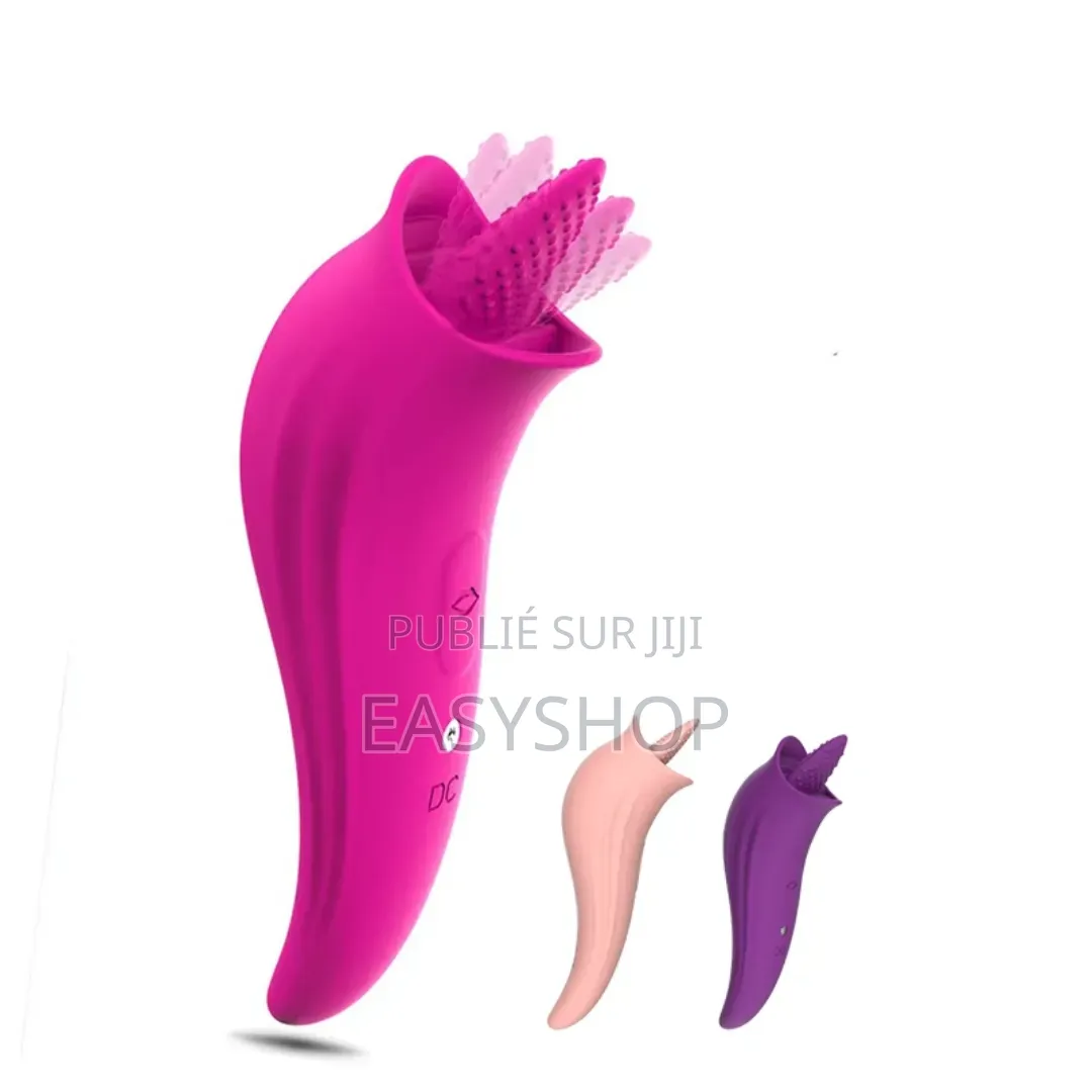 Stimulateur Langue Vibrante 8 Modes - Silicone Rechargeable