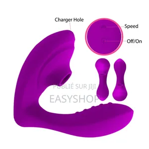 Vibrateur 2en1 Succion & Vibration - Silicone Rechargeable