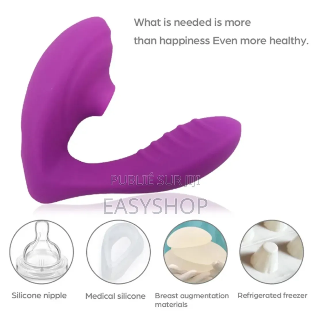 Vibrateur 2en1 Succion & Vibration - Silicone Rechargeable