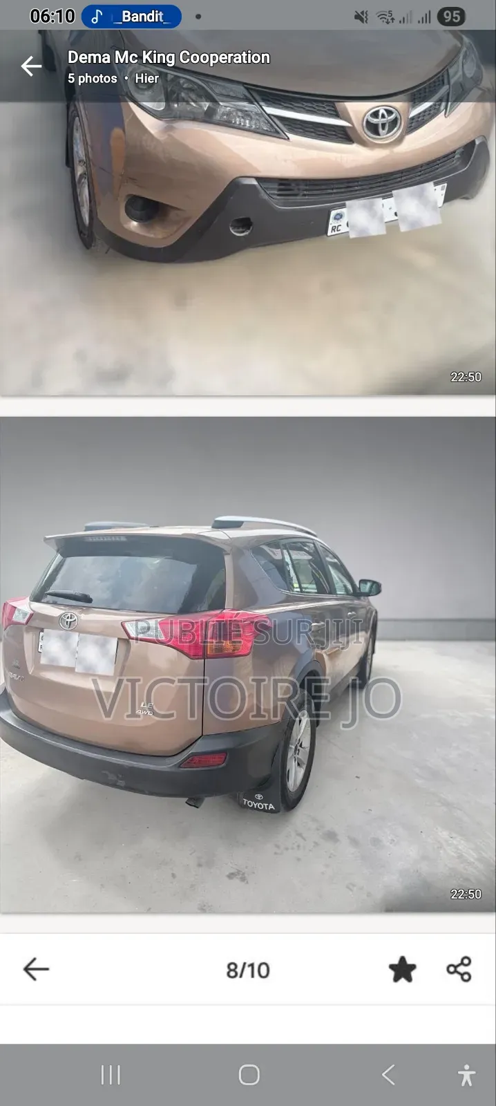 Toyota RAV4 2017 Marron