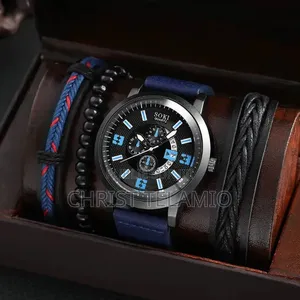 Montre Homme Luxe Chronographe – Édition Premium Marron & Noir