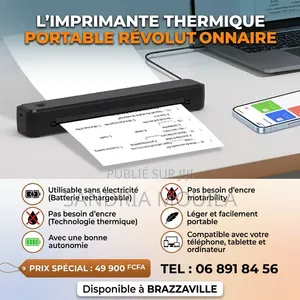 Mini Imprimante Thermique Portable