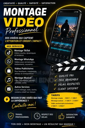 Création D’Affiches Personnalisées – TENTIC BLACK PRO