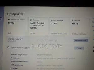 Ordinateur portable Dell G3 17 3579 4GB Intel Core i3 HDD 512GB