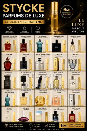 Parfums De Luxe en Stycke 6 Ml – Plusieurs Fragrances Disponibles