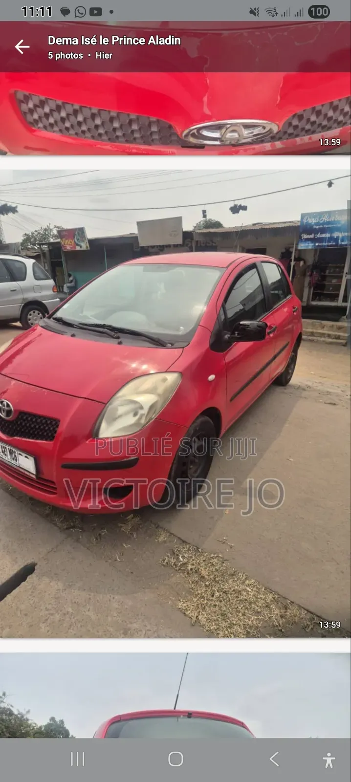 Toyota Yaris 2015 Rouge