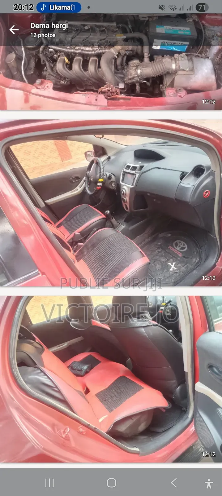 Toyota Yaris 2016 Rouge
