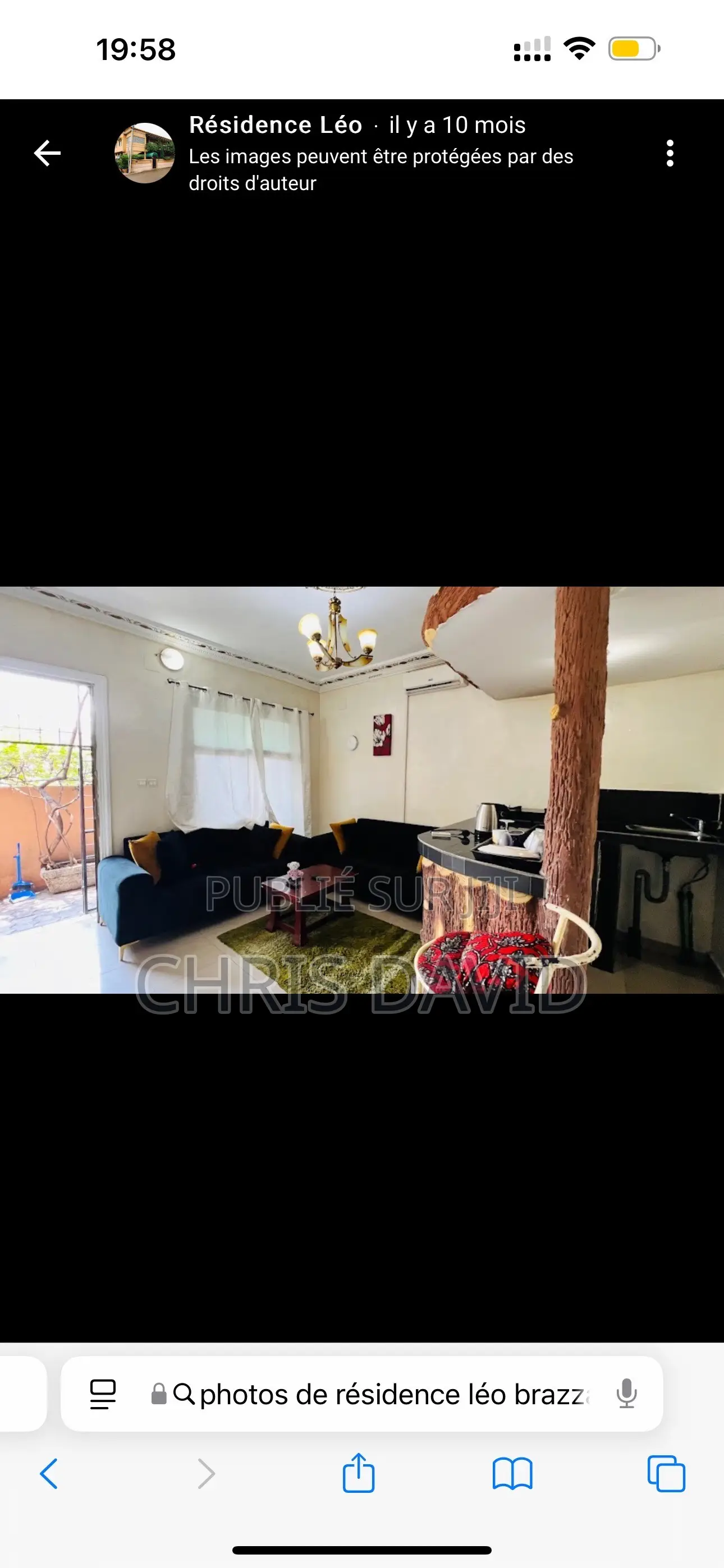 Meublé 1chbre Appartement dans Appartements Chez, Brazzaville à Louer