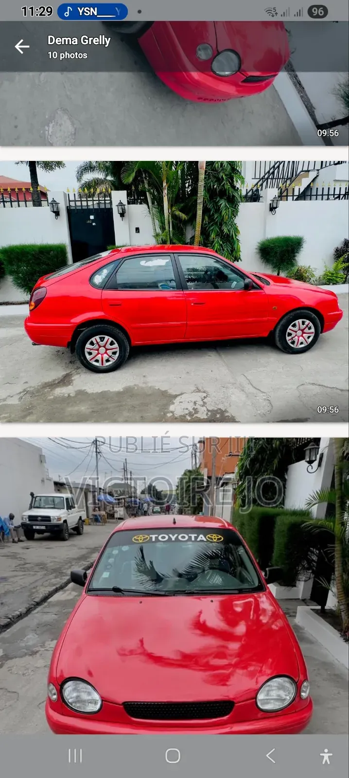 Toyota Corolla 2017 Rouge