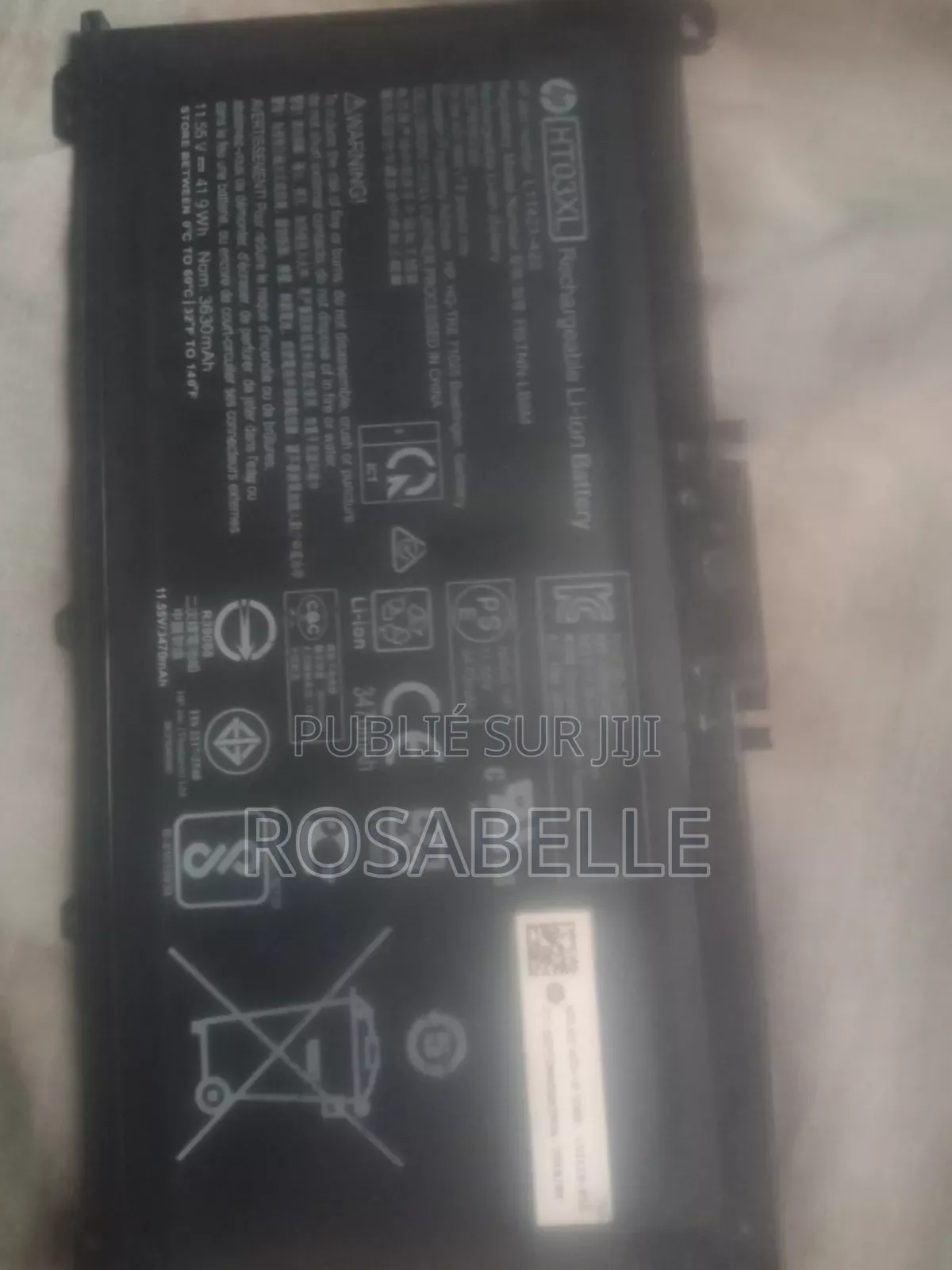 HP (HT03XL) Réchargeable Li-Ion Batery ( 3h D'autonomie)