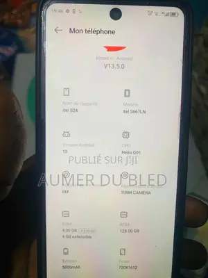 Nouveau Itel S25 Ultra 128 GB Noir