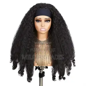 Perruque Bandeau Semie Naturelle Kinky Bouclés Taille 20