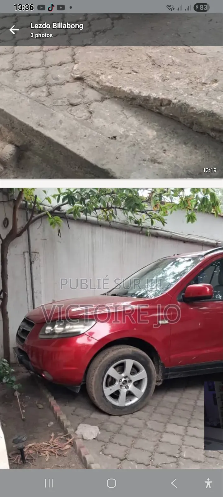 Hyundai Santa Fe 2009 Rouge
