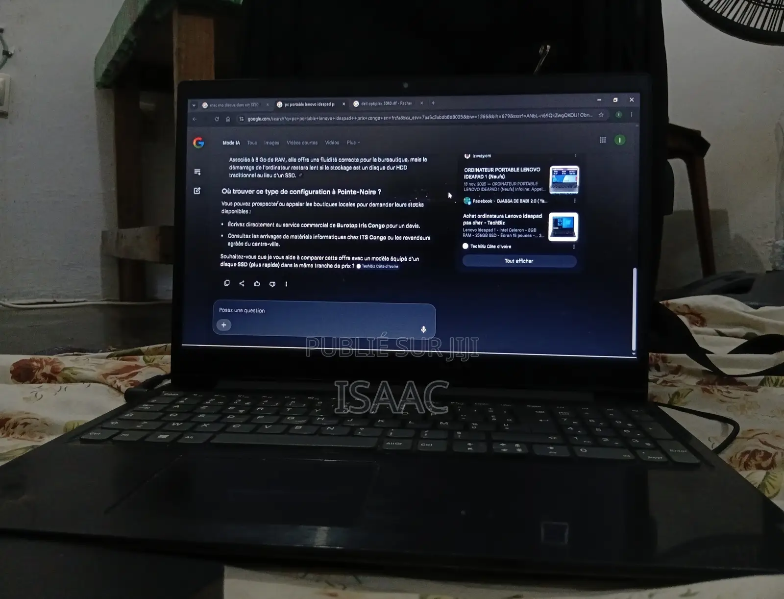 Ordinateur portable Lenovo Ideapad S145-15 8GB Intel SSD 128GB