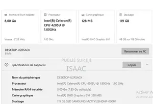 Ordinateur portable Lenovo Ideapad S145-15 8GB Intel SSD 128GB