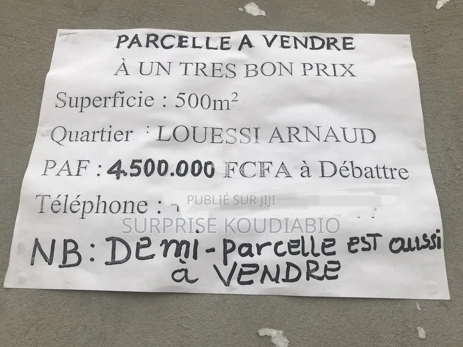 Parcelle À Vendre
