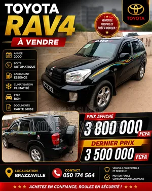 Toyota RAV4 Automatic 2000 Noir
