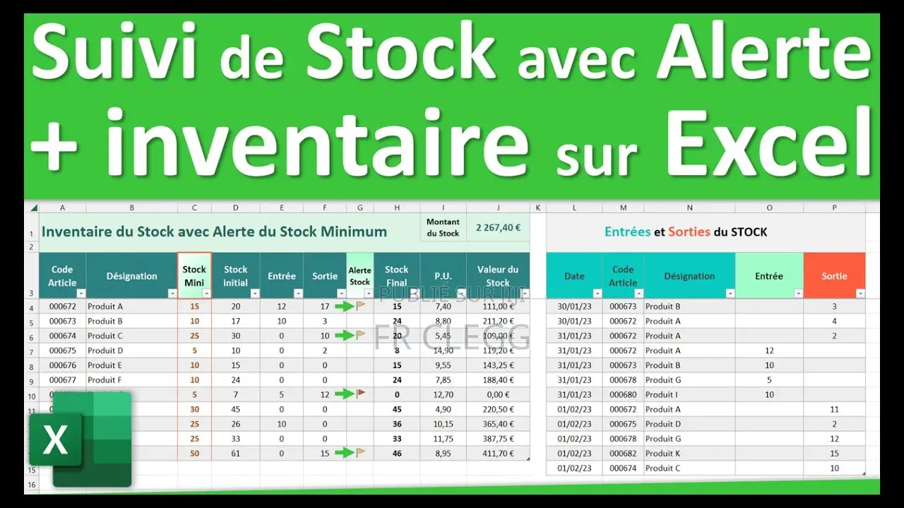 Excel + Gestion Des Stocks