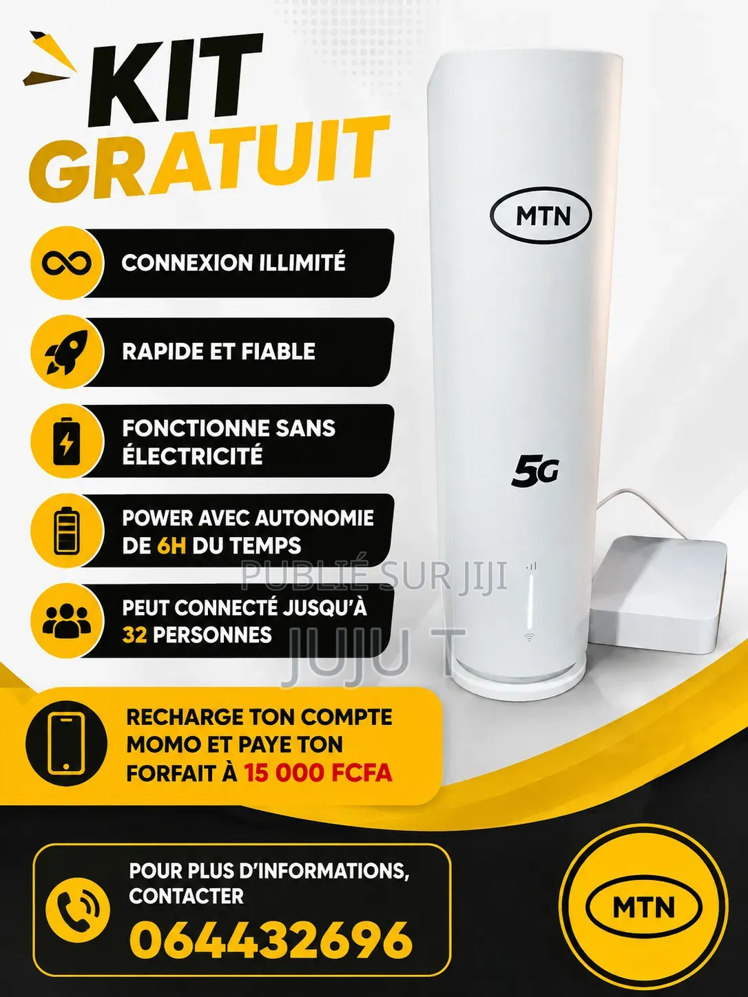 Wifi MTN De Très Bonne Qualité (5G)