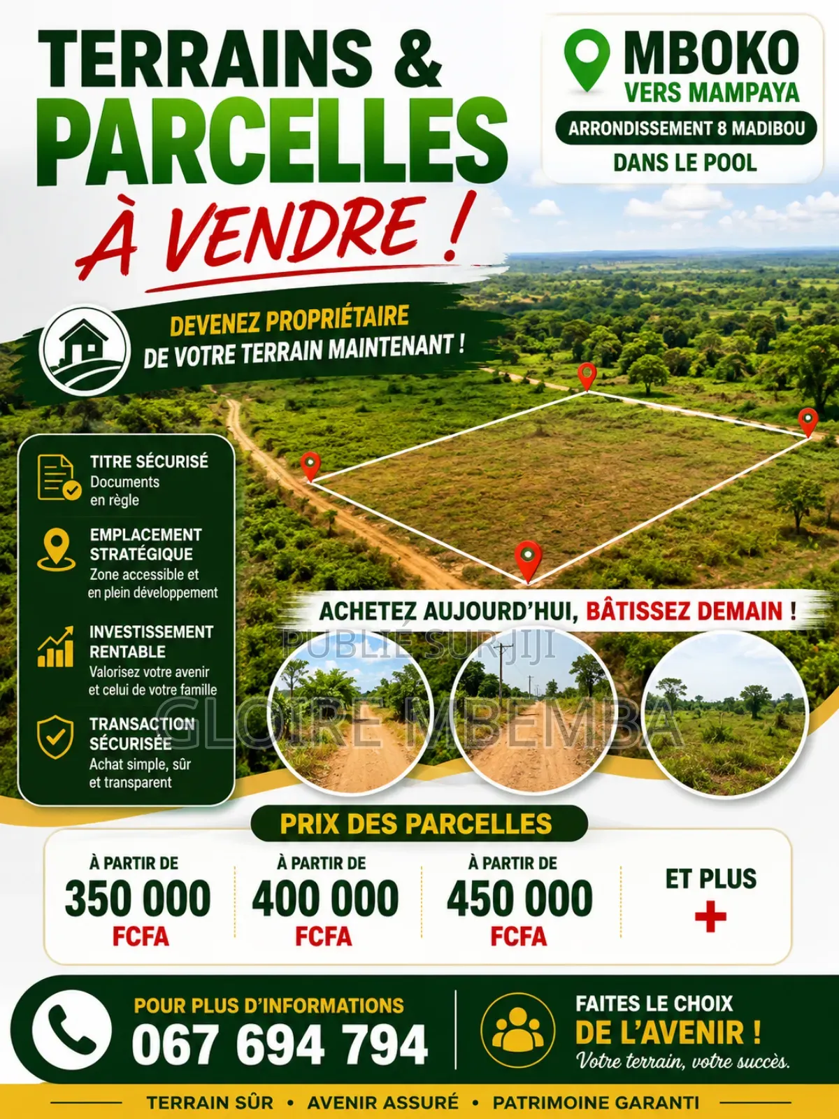 Vente Des Parcelles Et Terrain