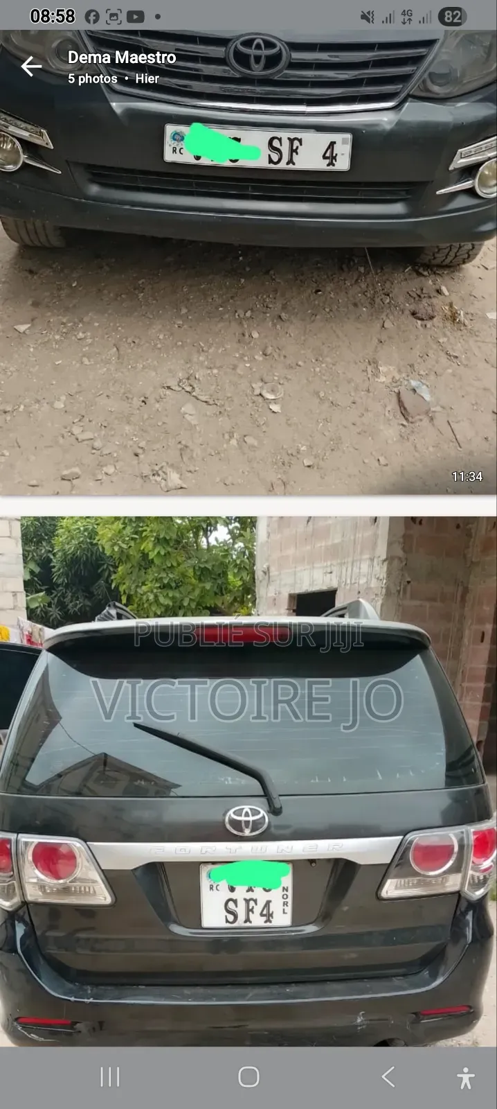 Toyota Fortuner 2014 Gris