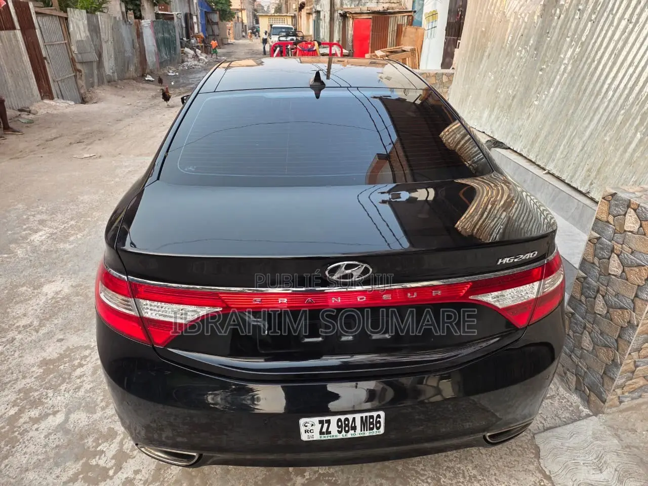 Hyundai Grandeur 2014 Noir