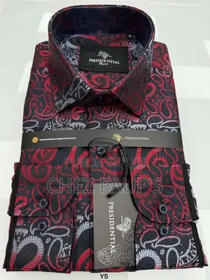 Chemise Homme PRESIDENTIAL Manches Longues Bleu Marine