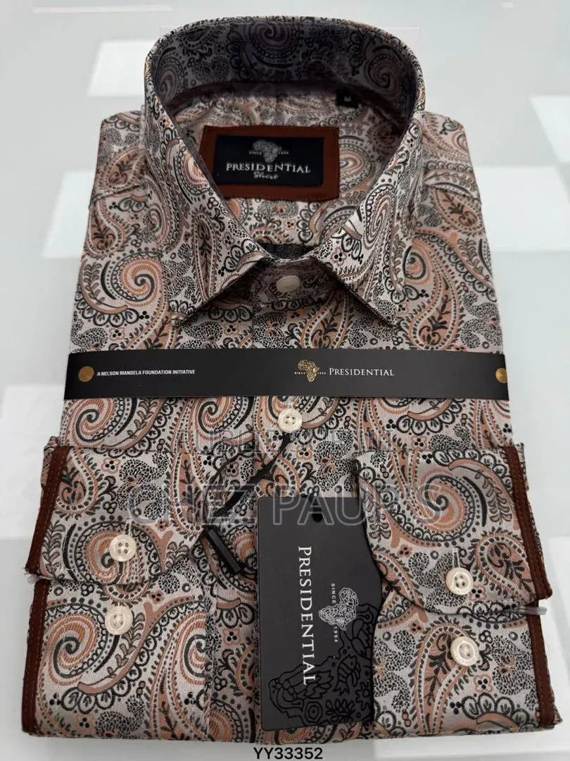 Chemise Homme PRESIDENTIAL Manches Longues Bleu Marine