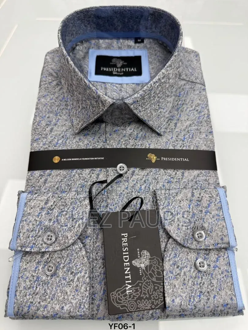 Chemise Homme PRESIDENTIAL Manches Longues Bleu Marine