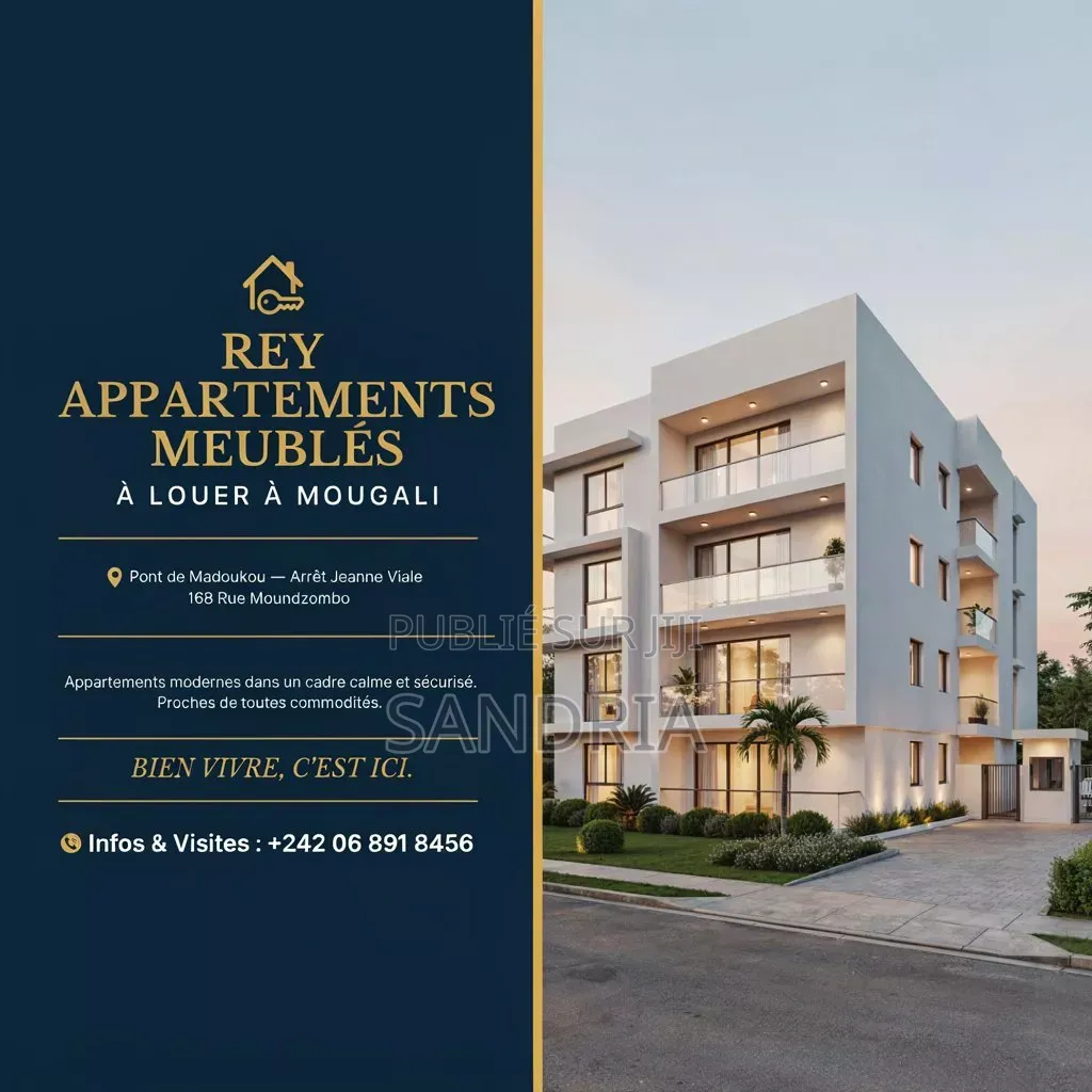 Meublé 3chbre Appartement-terrasse dans El Rey Appartements, Moungali