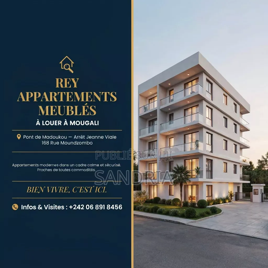 Meublé 3chbre Appartement-terrasse dans El Rey Appartements, Moungali