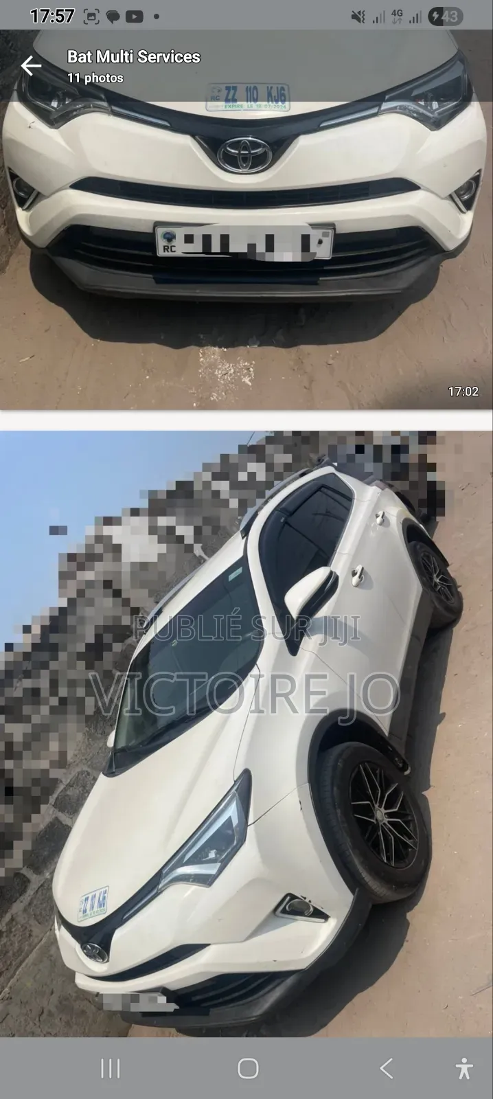 Toyota RAV4 2016 Blanc