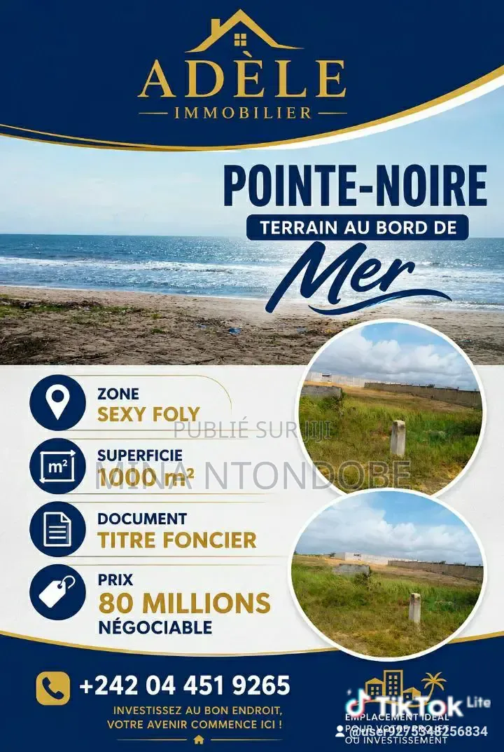 Parcelle a Vendre Au Bord De La Mer