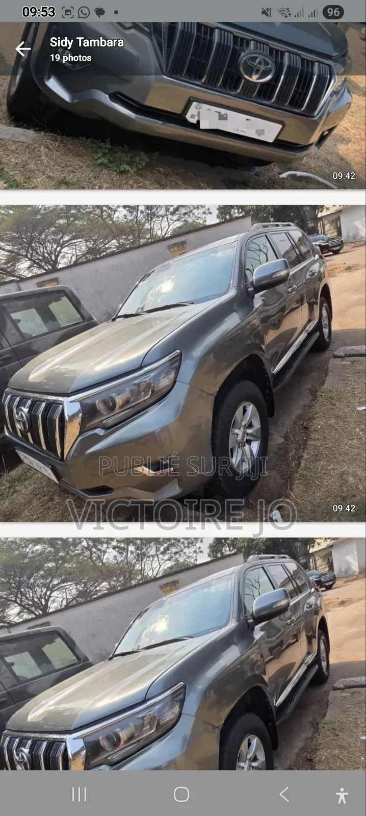 Toyota Land Cruiser Prado 2020 Gris