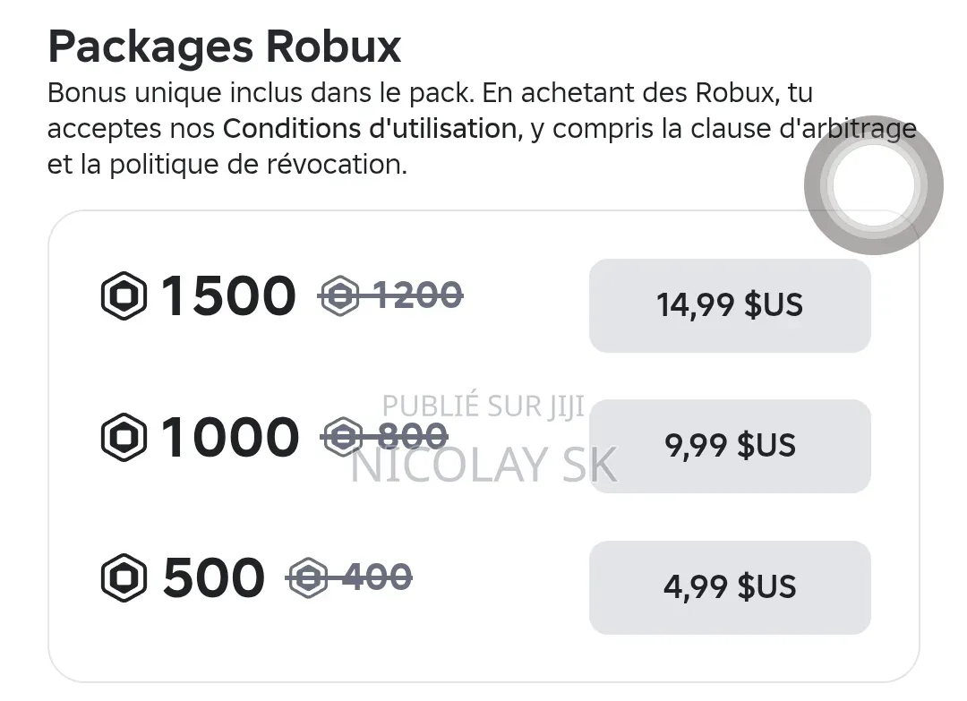 Robux en Ligne