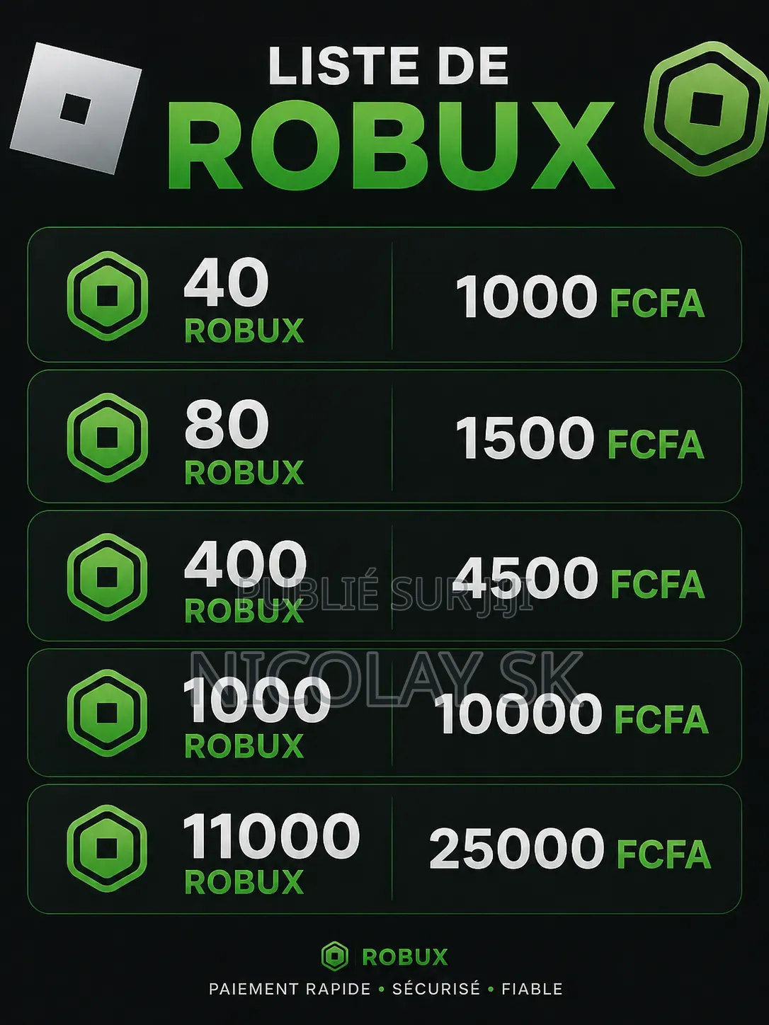 Robux en Ligne