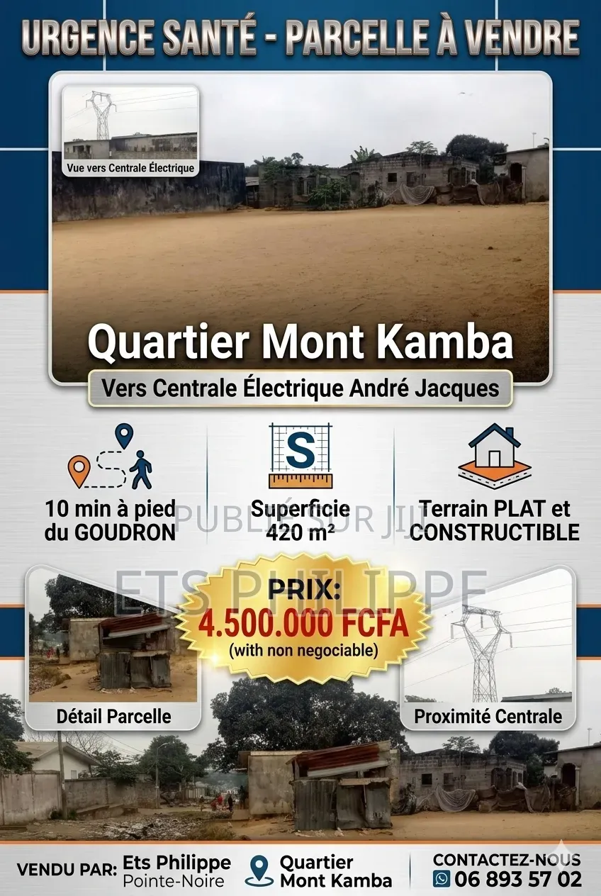 Parcelle À Vendre – Mont Kamba