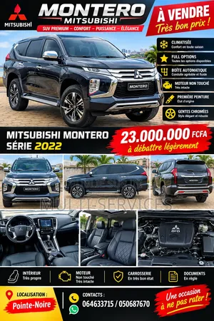Mitsubishi Montero 2022 Noir