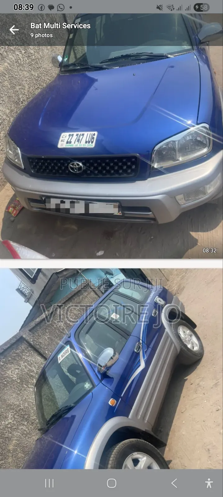 Toyota RAV4 2017 Bleu