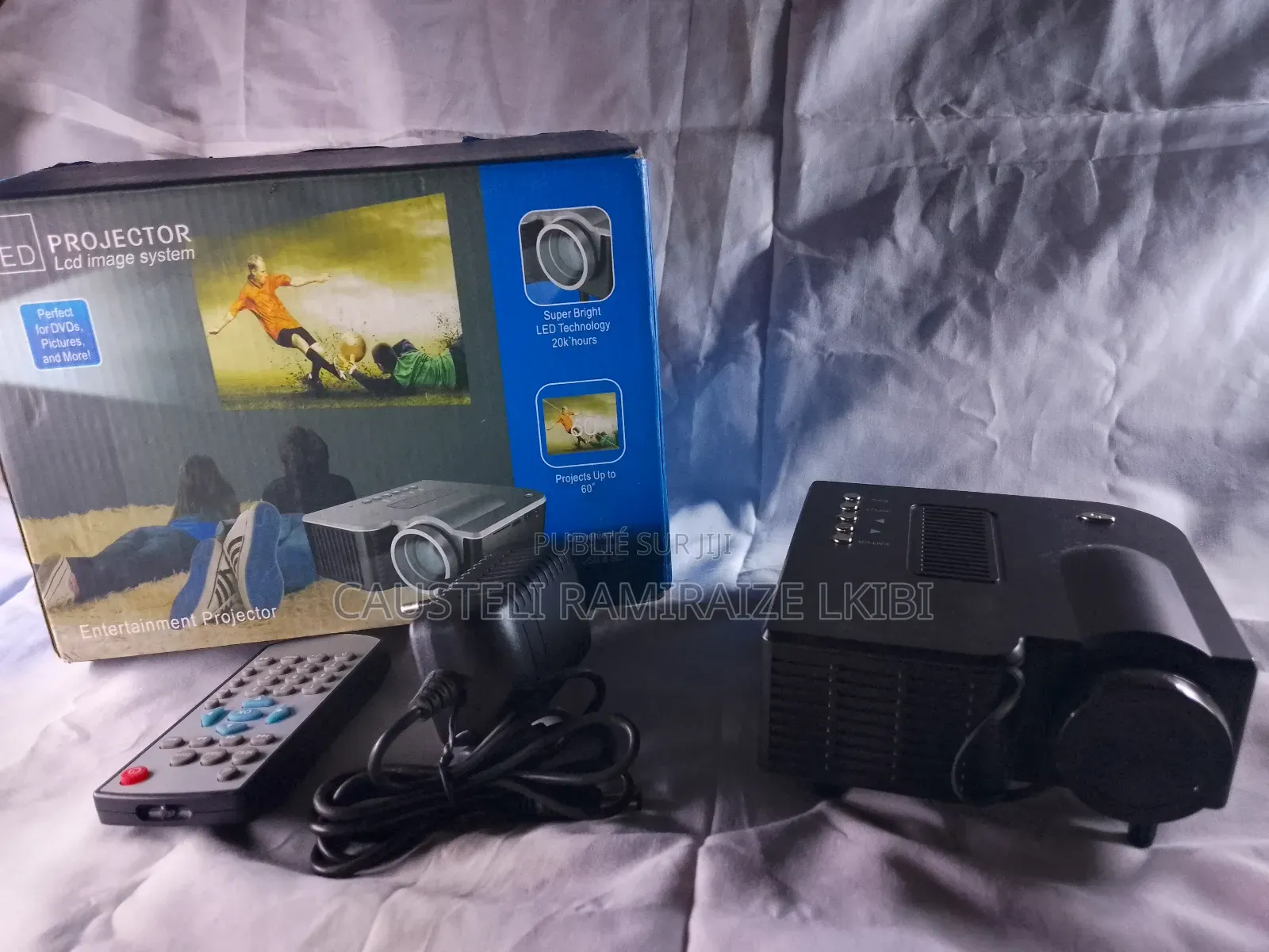 Projecteur Led Multimédia – Hdmi/Usb/Sd – Télécommande Incluse