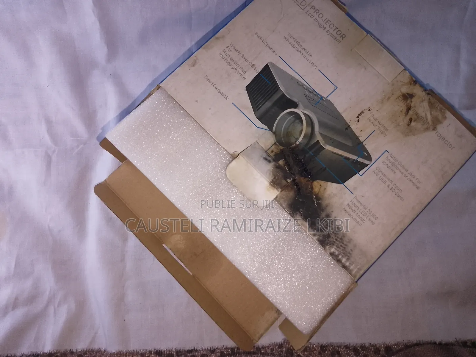 Projecteur Led Multimédia – Hdmi/Usb/Sd – Télécommande Incluse